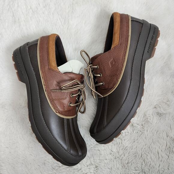 Sperry Men’s Cold Bay 3-Eye Thinsulate Duck Boot Brown Tan, Waterproof, Size 9.5